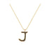 J - Letter Name Necklace Initial Necklace